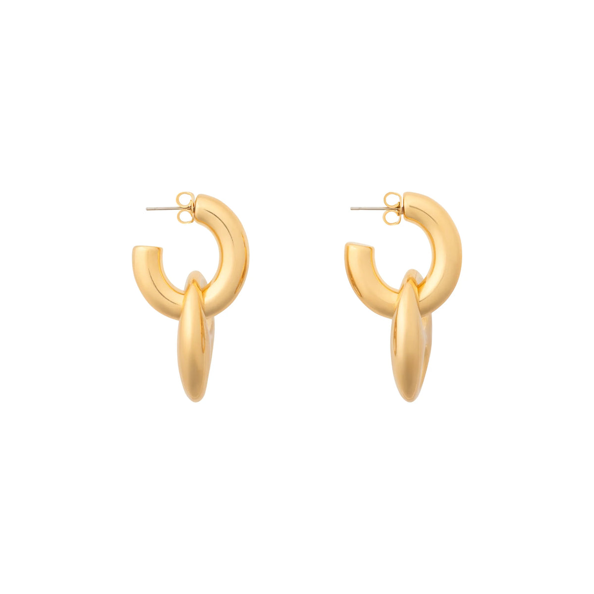 DISC CREOLE EARRING GOLD