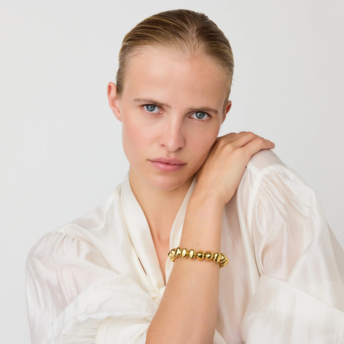 MINI STONE FLEX BRACELET GOLD