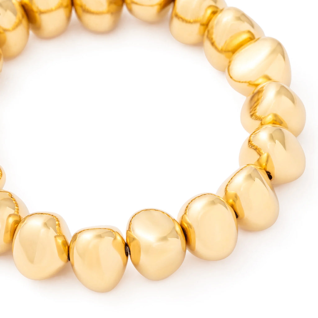 MINI STONE FLEX BRACELET GOLD