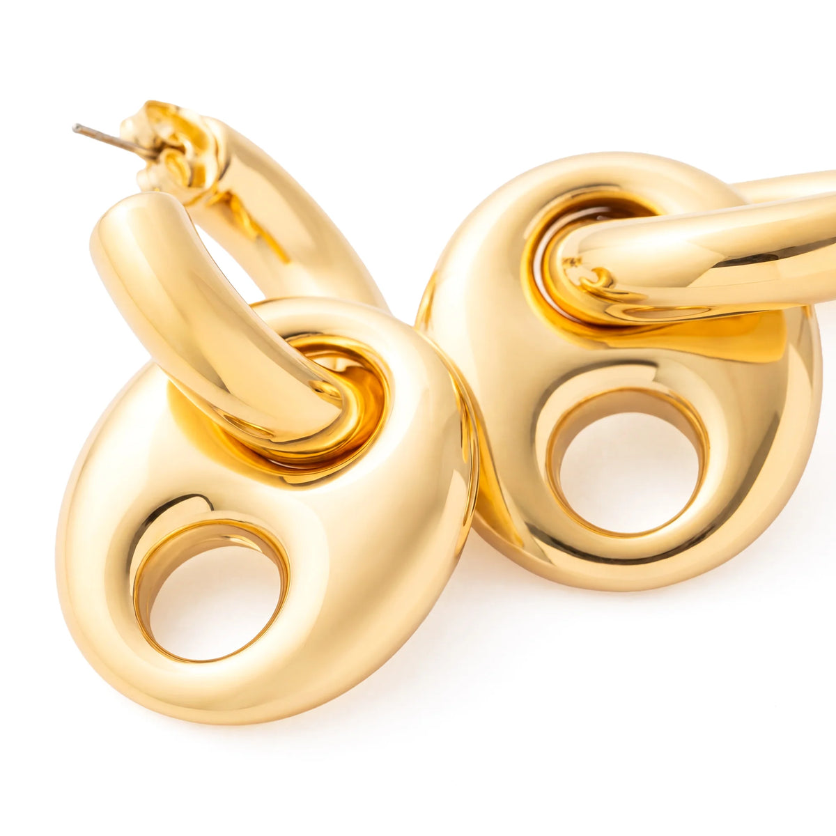 DISC CREOLE EARRING GOLD