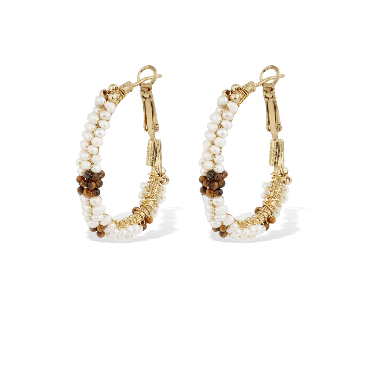 LYRE HOOP EARRINGS