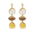 SILENE LARGE EARRINGS - WHITE MOTHER-OF-PEARL AND WOOD