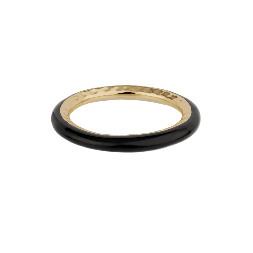 SELVA ACETATE BRACELET - BLACK