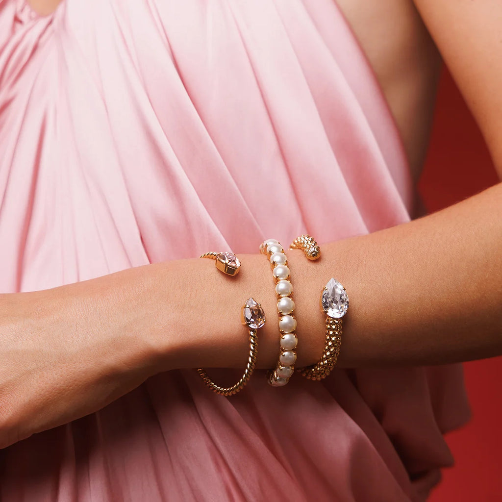 CLASSIC ROPE BRACELET RHODIUM-CRYSTAL
