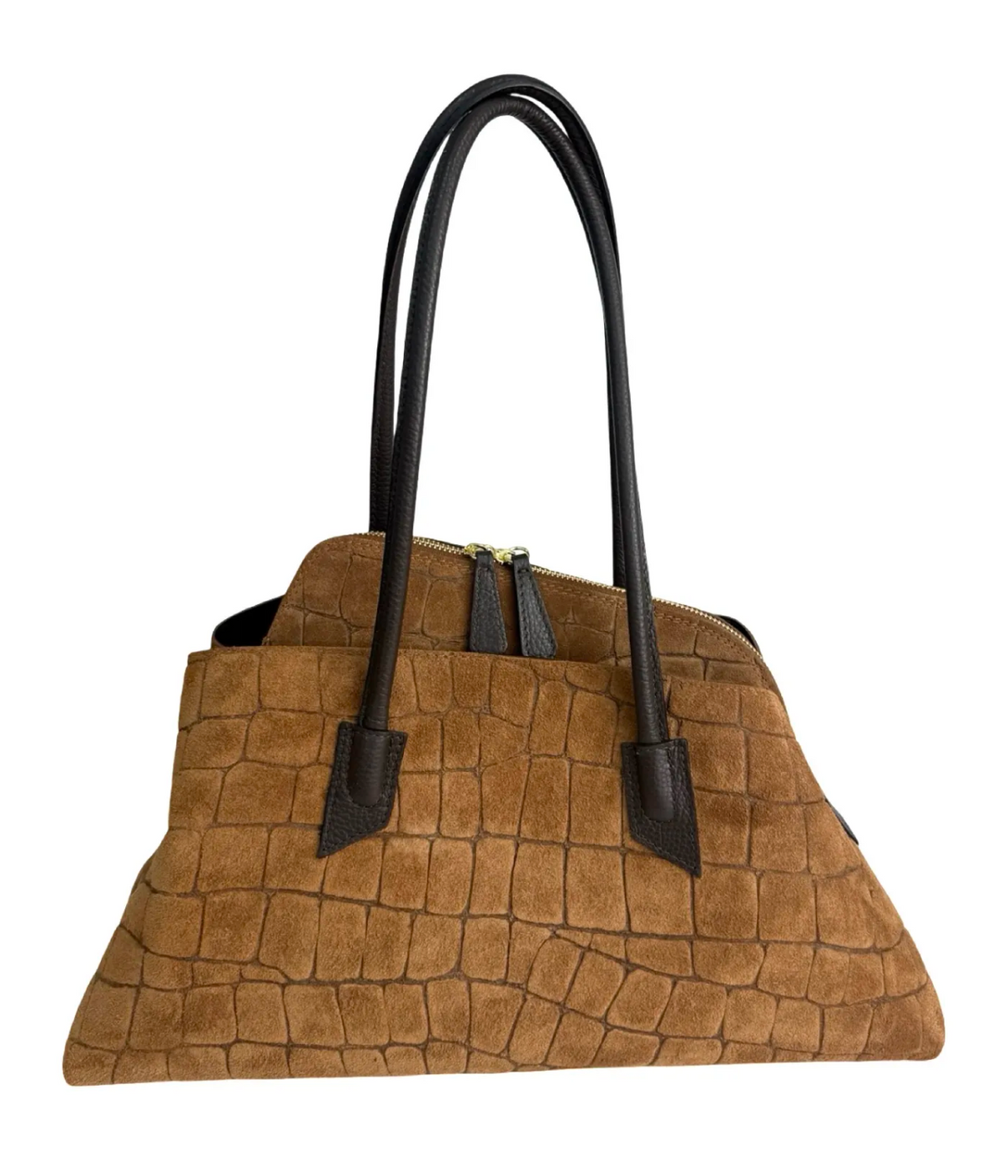 BROWN SUEDE BAG