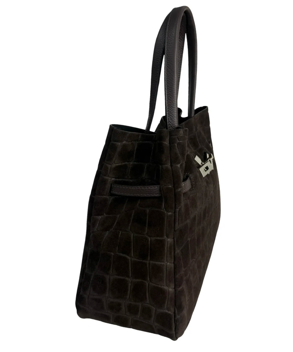 DARK BROWN HAND BAG