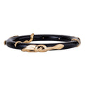 COBRA ACETATE BANGLE BRACELET - BROWN
