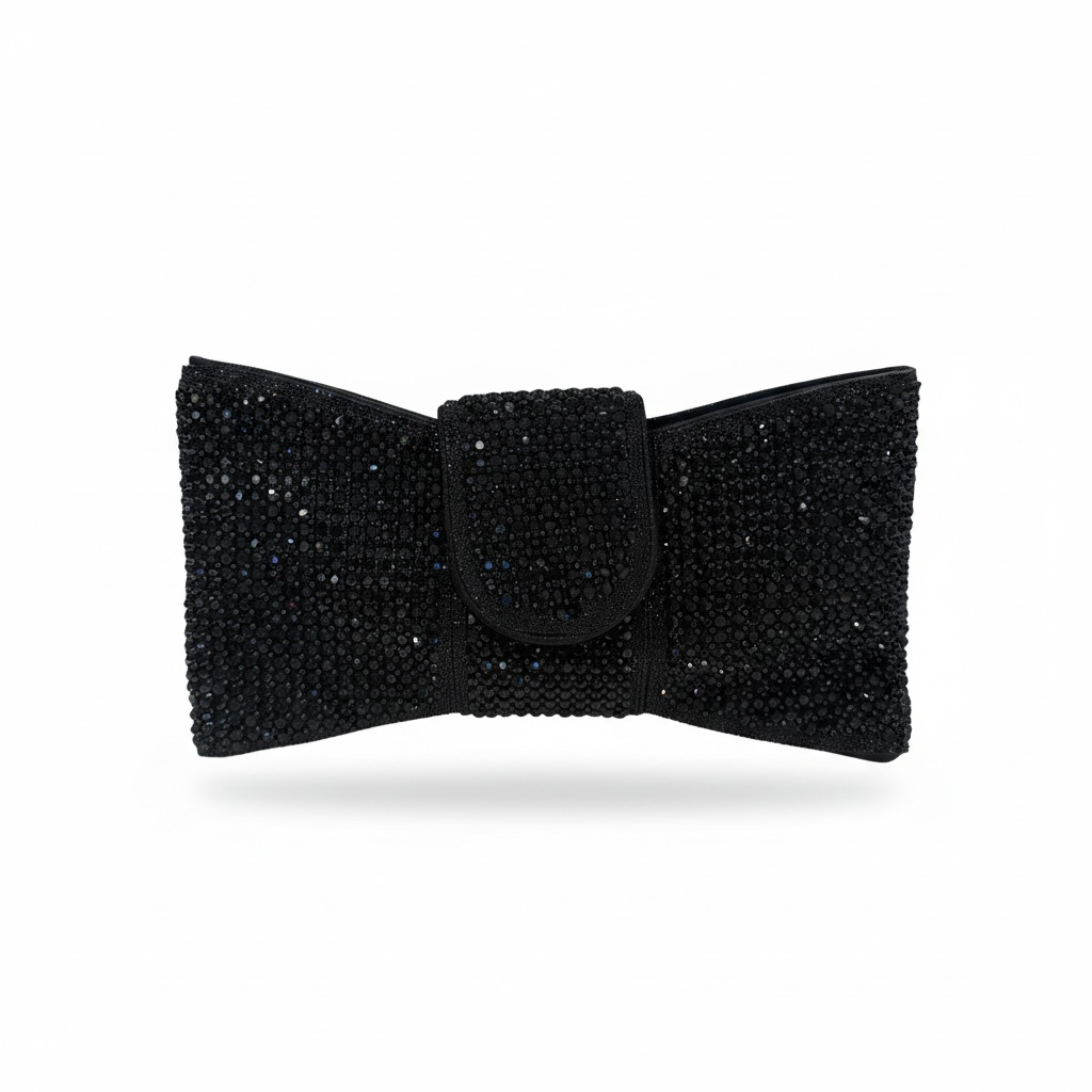 BLACK BOW CLUTCH