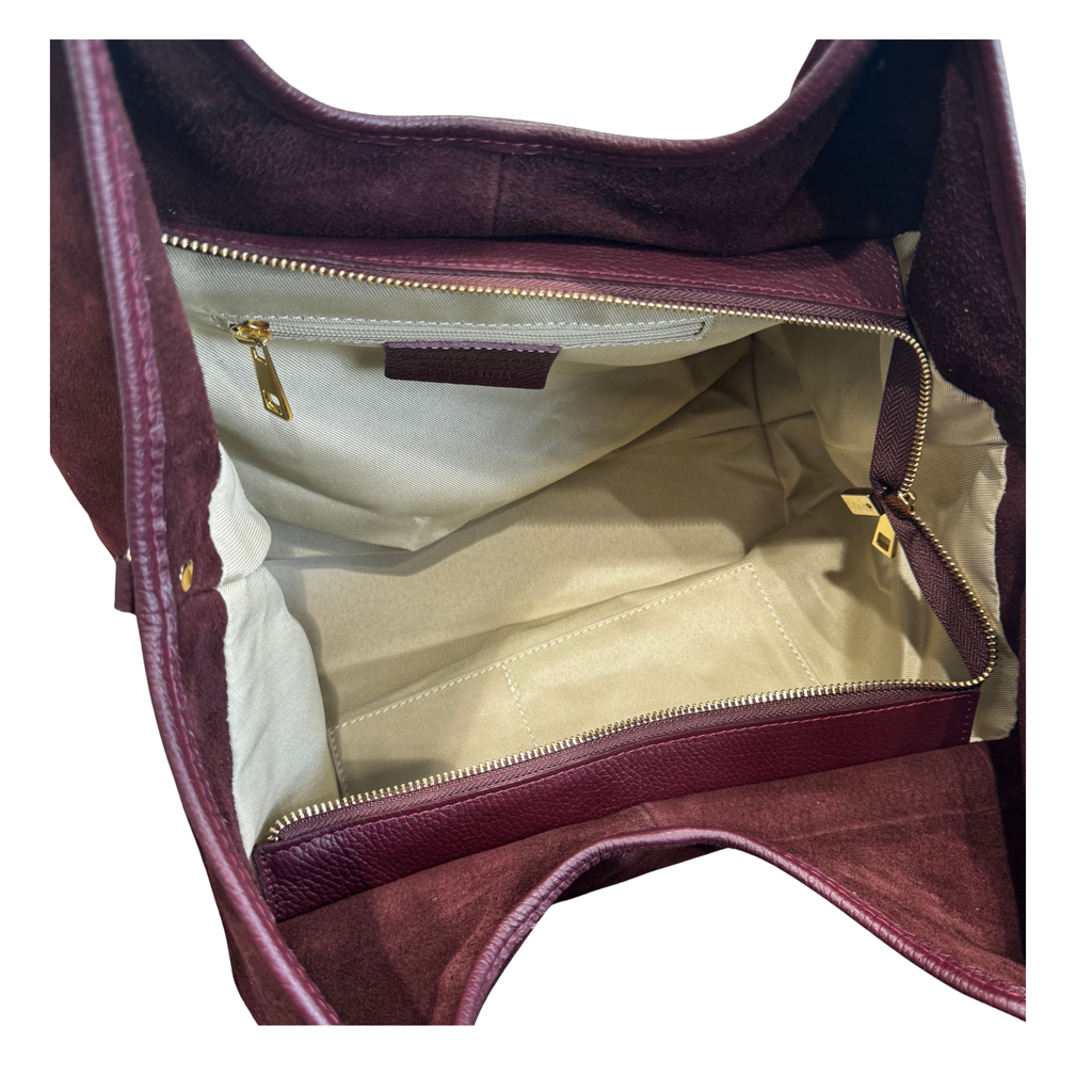 SUEDE BURGYNDY SCURO