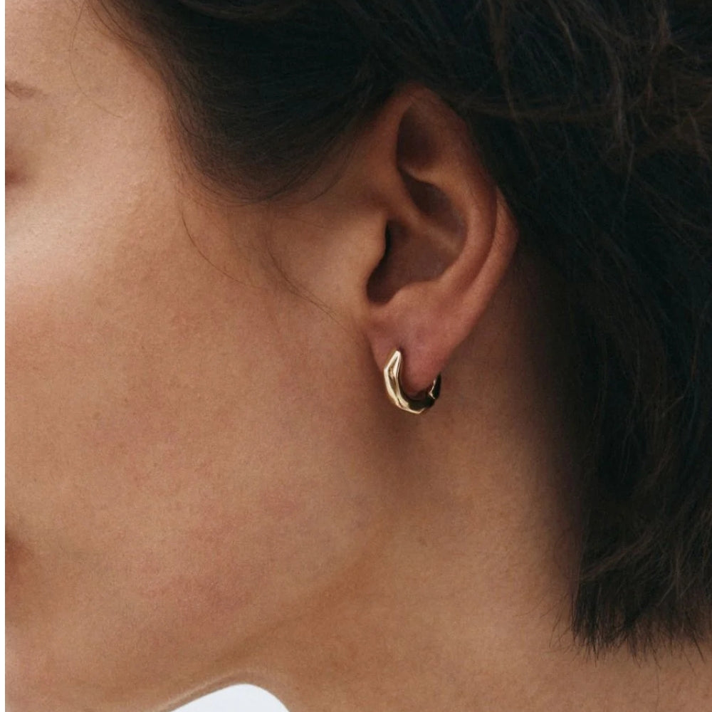 Crystalite Hoops S Gold