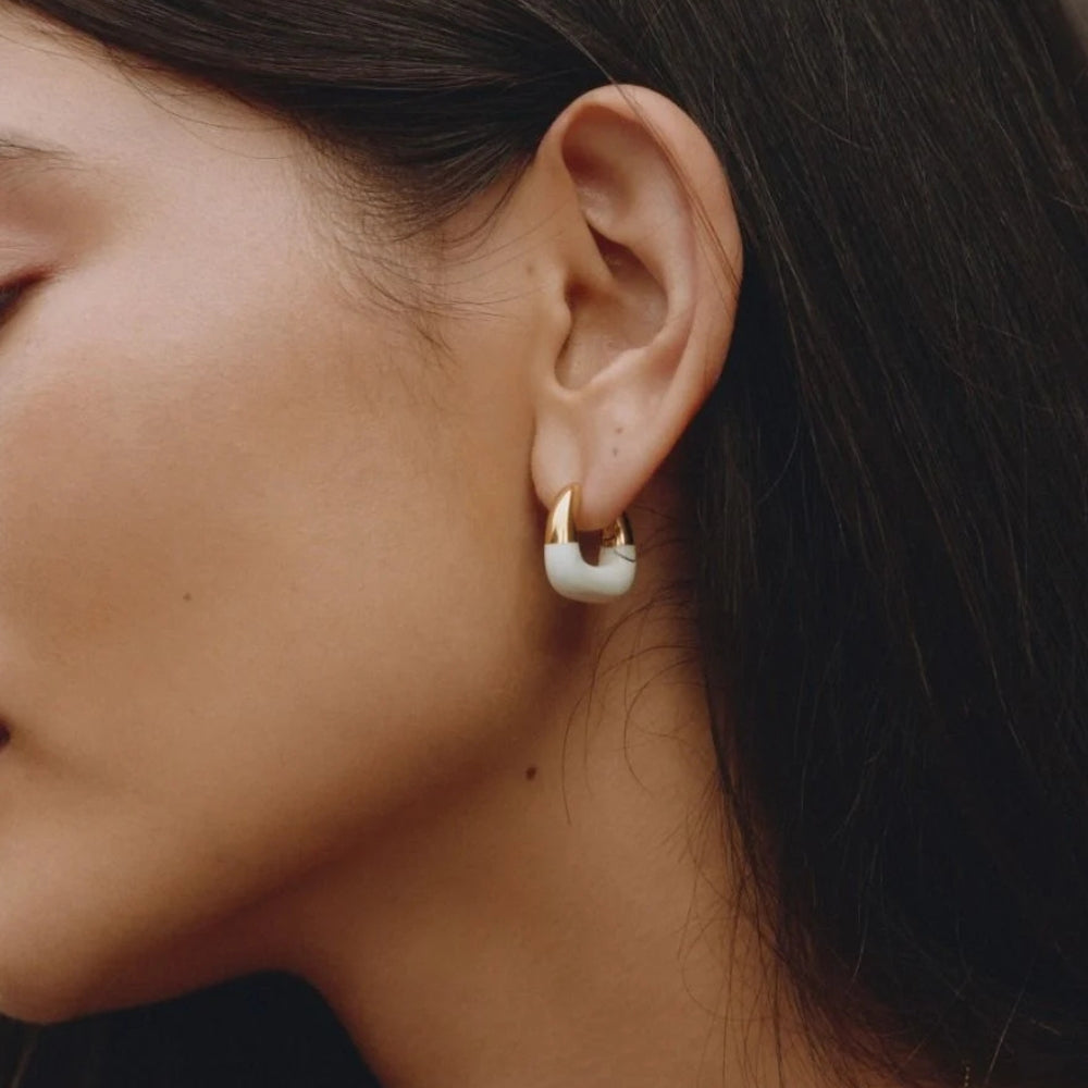 Lore Hoops L Gold/White