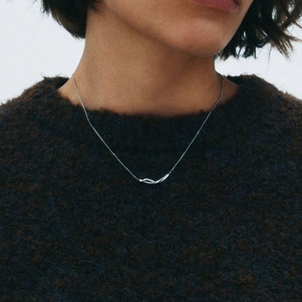 Nouveau Necklace S Silver