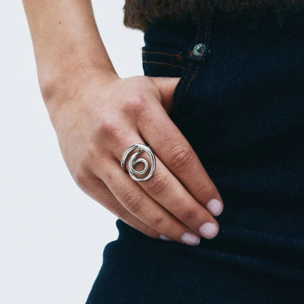 Nouveau Ring  Silver