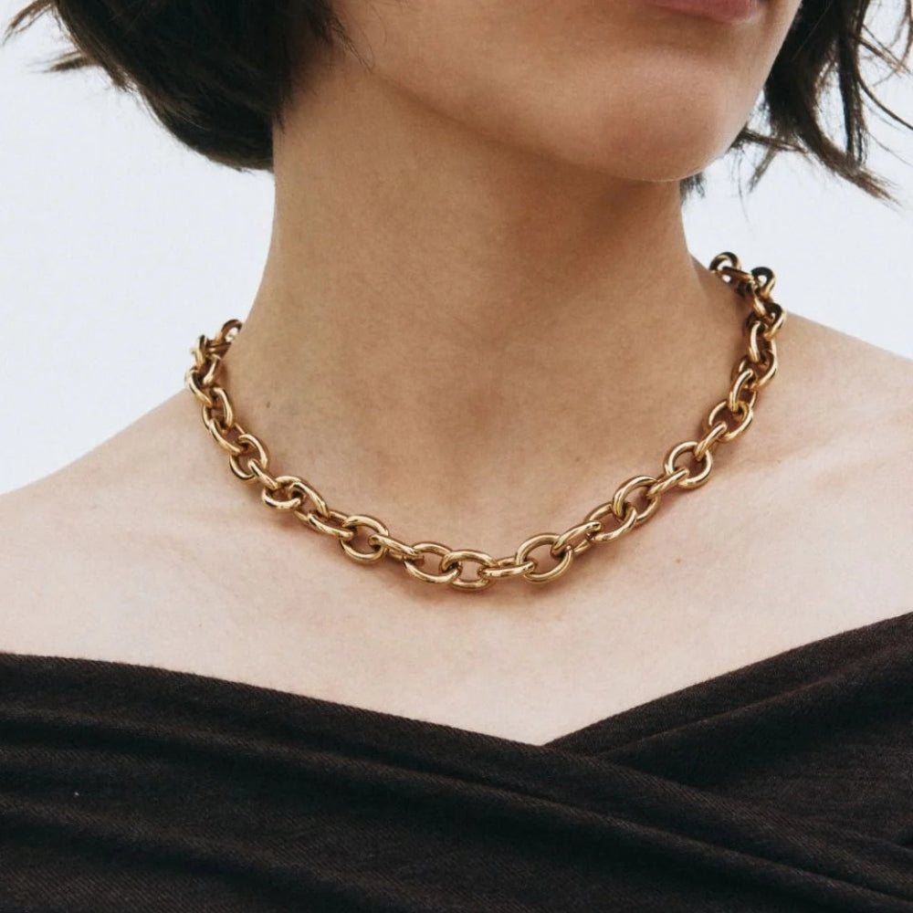 Link Chain Necklace Gold