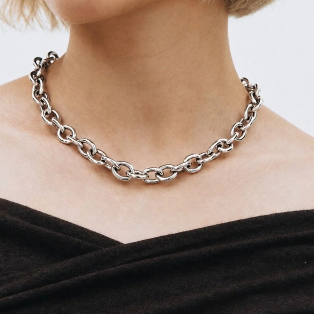 Link Chain Necklace Silver