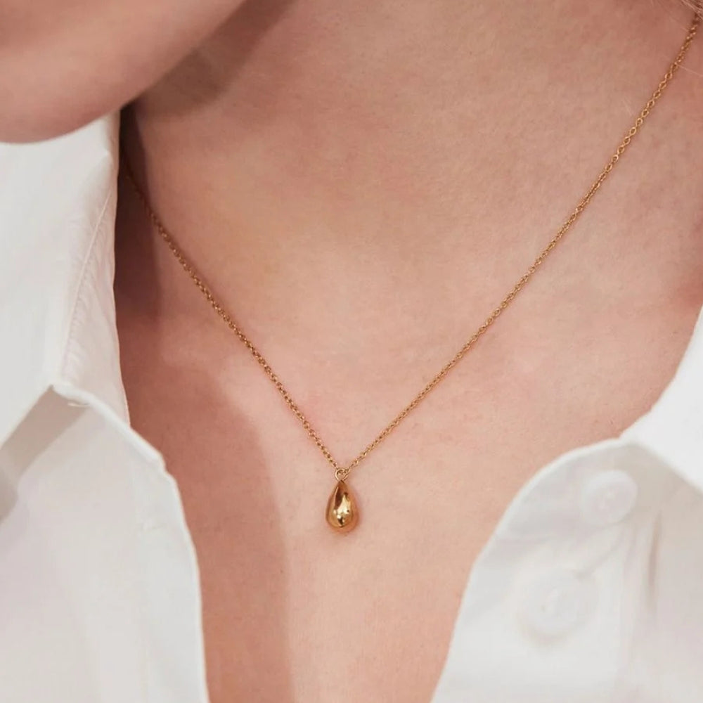 Drop Mini Necklace Gold