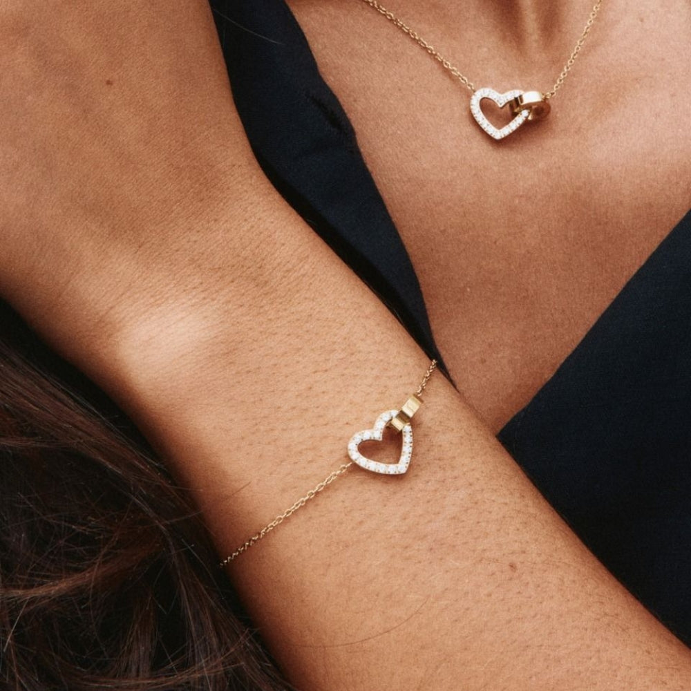 Eternal Heart Bracelet Gold