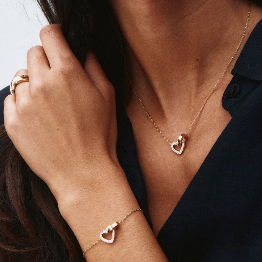 Eternal Heart Bracelet Gold