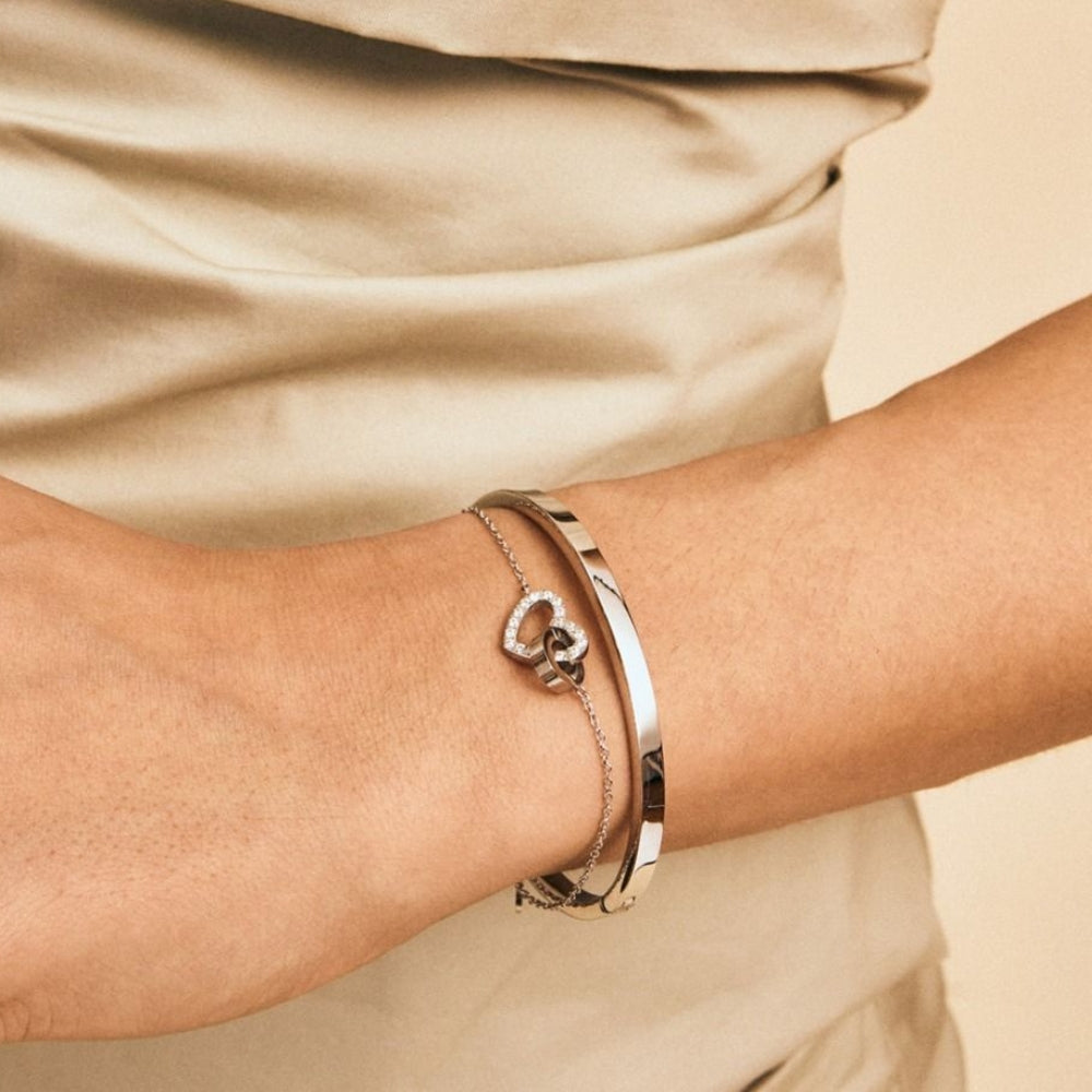Eternal Heart Bracelet Silver