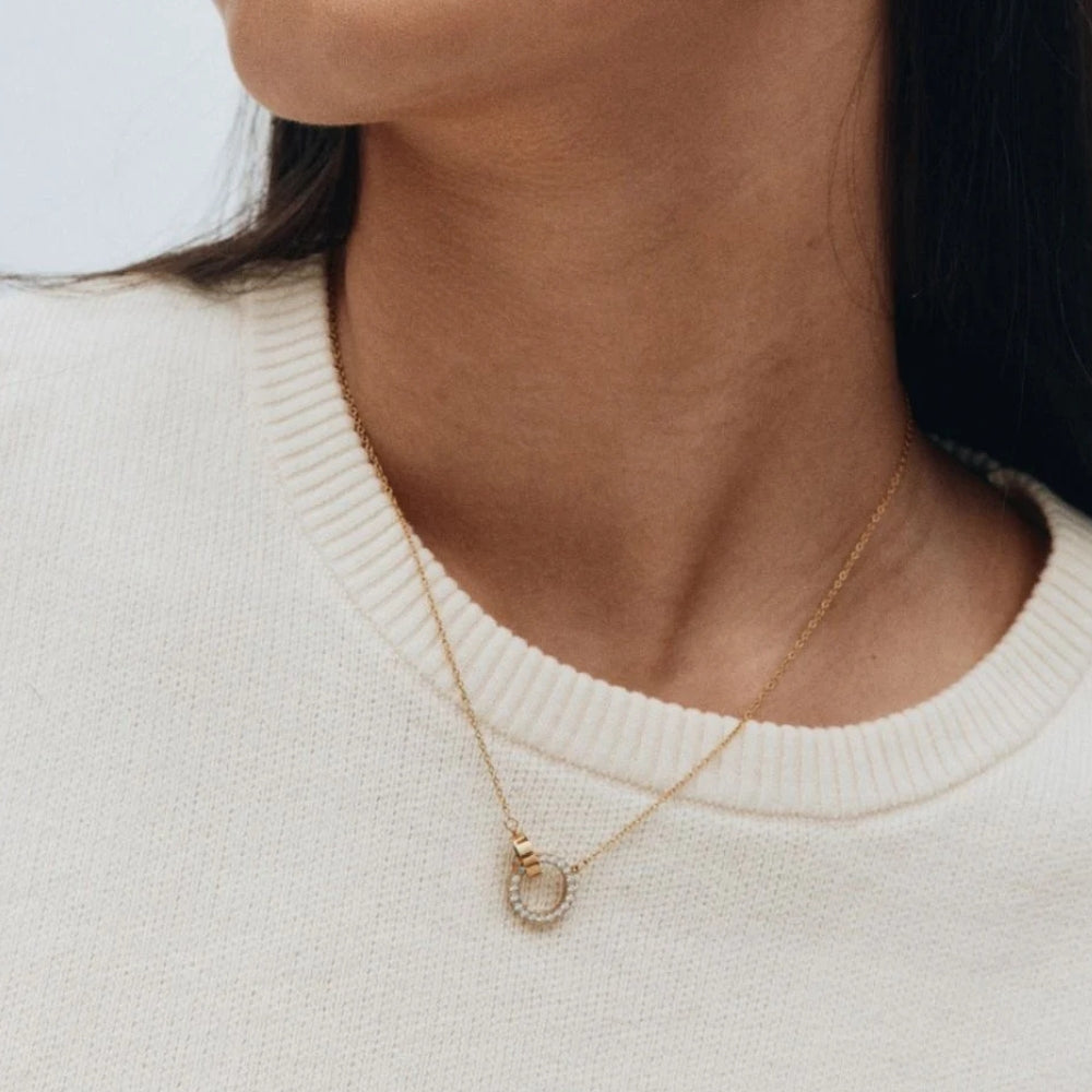 Eternal Orbit Necklace Gold