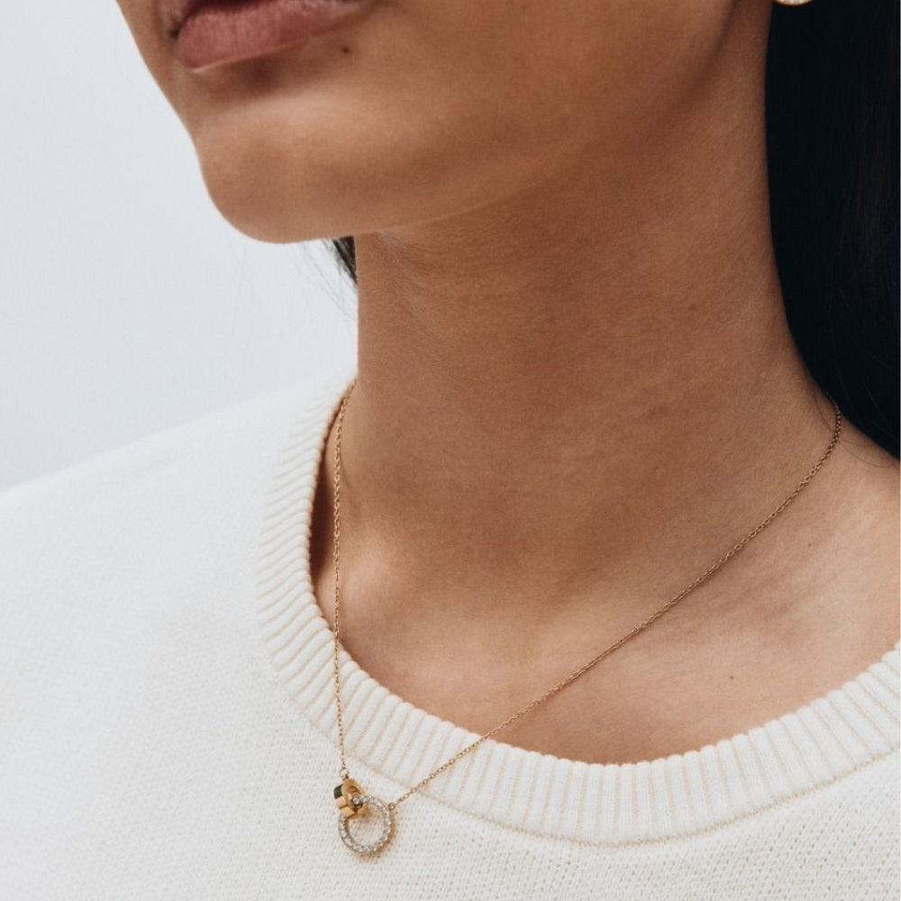 Eternal Orbit Necklace Gold