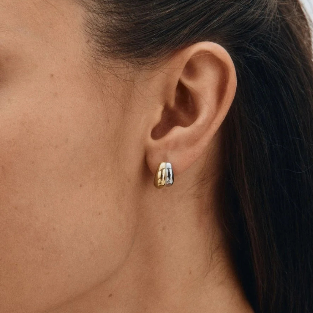 Furo Duo Studs Silver/Gold