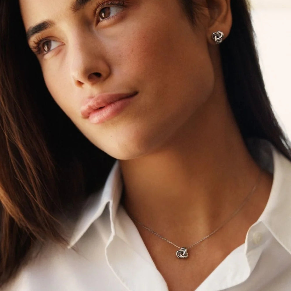 Infinity Knot Necklace S Silver