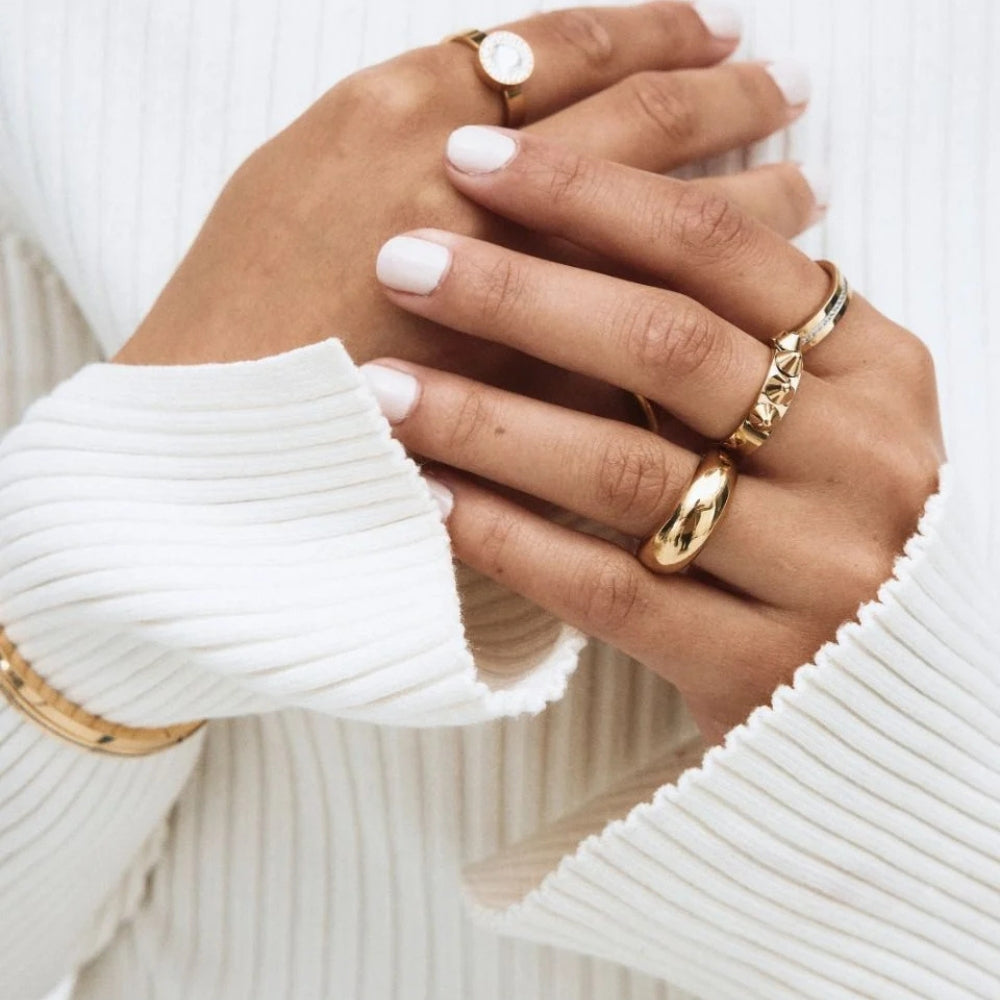 Peak Ring Single Gold