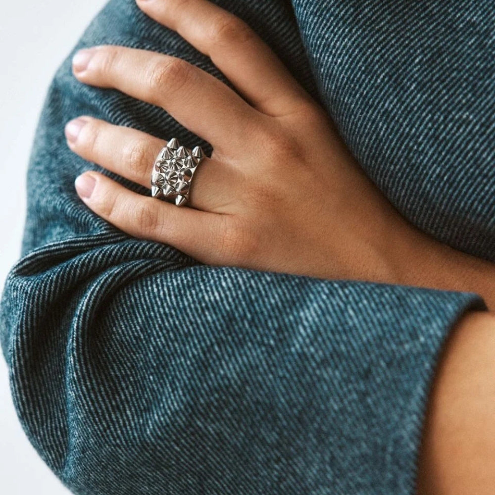 Peak Ring Silver