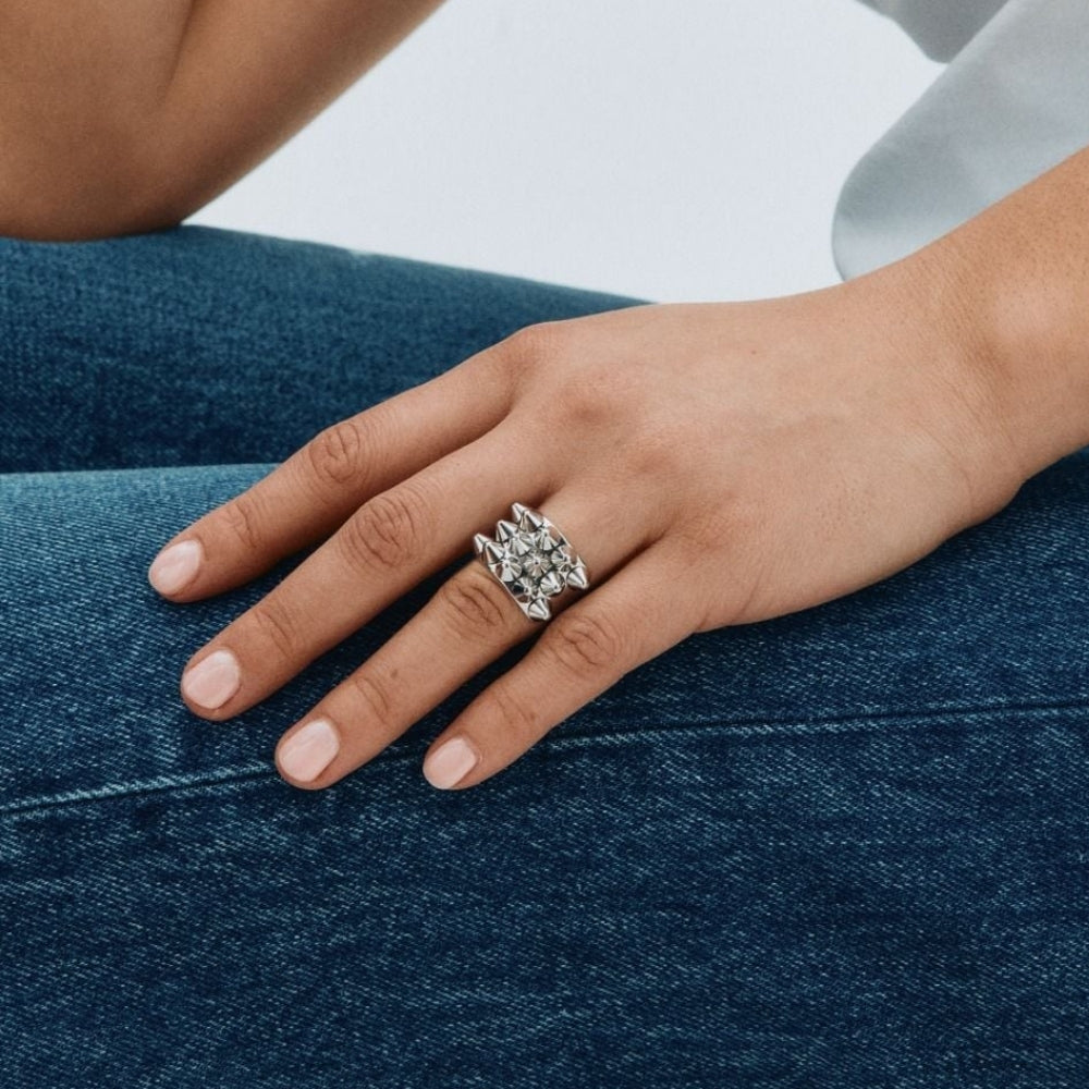 Peak Ring Silver