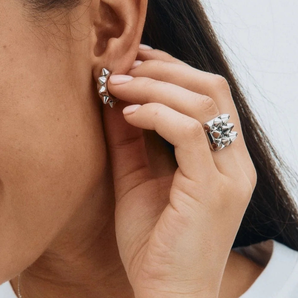 Peak Ring Silver