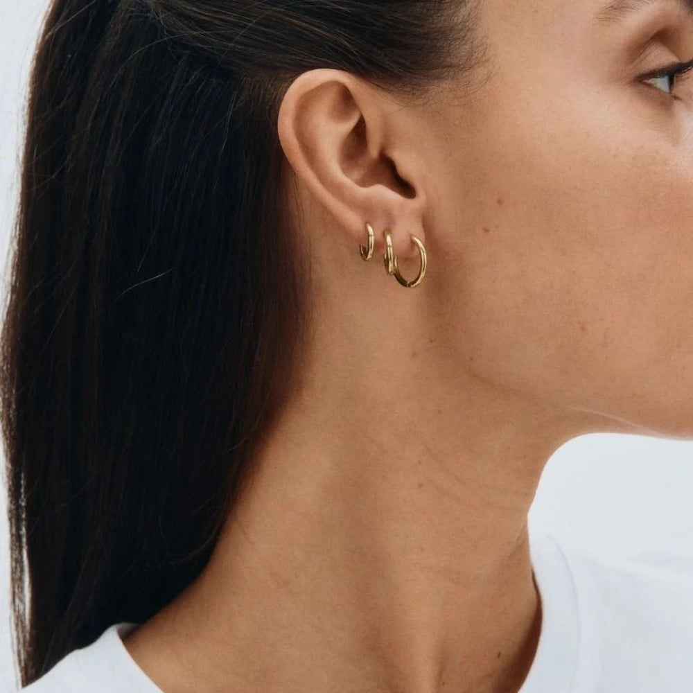 Triple Pair Hoops Gold