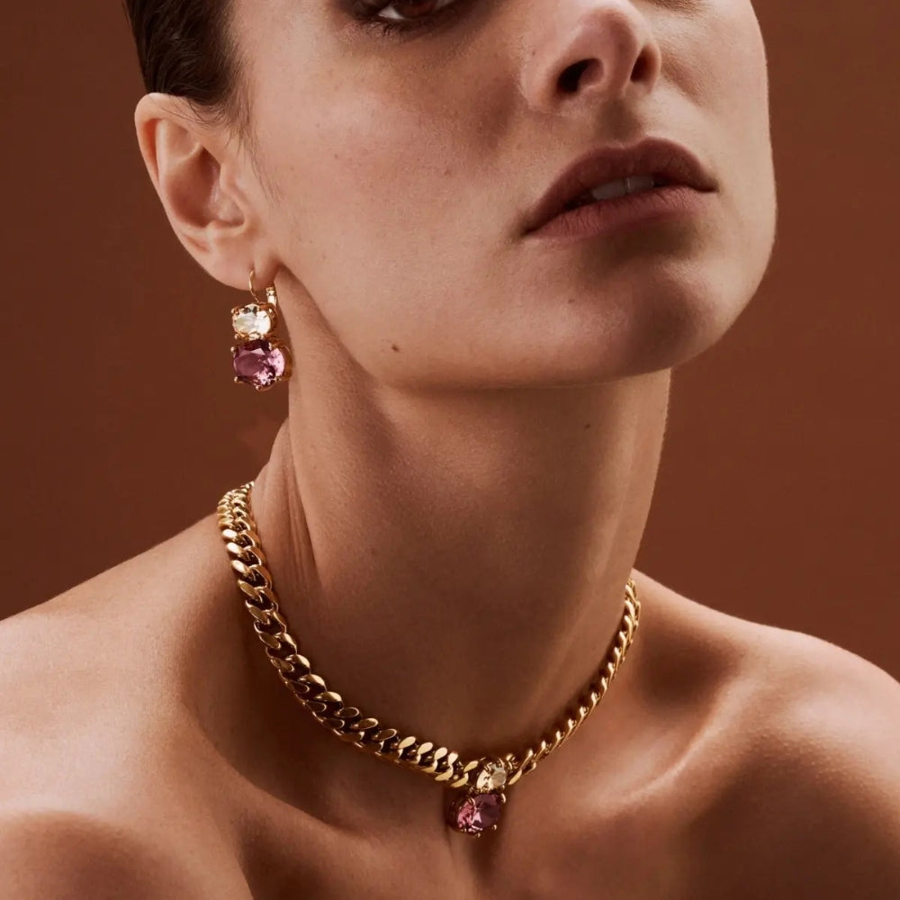 DYRBERG/KERN GLOBULE SG ROSE_SAND EARRING