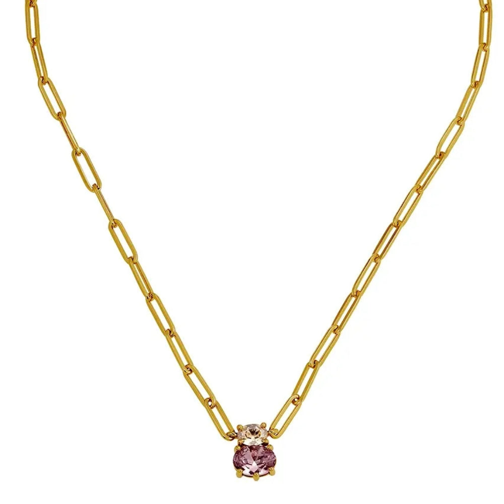 DYRBERG/KERN SERAFINE SG ROSE_SAND NECKLACE