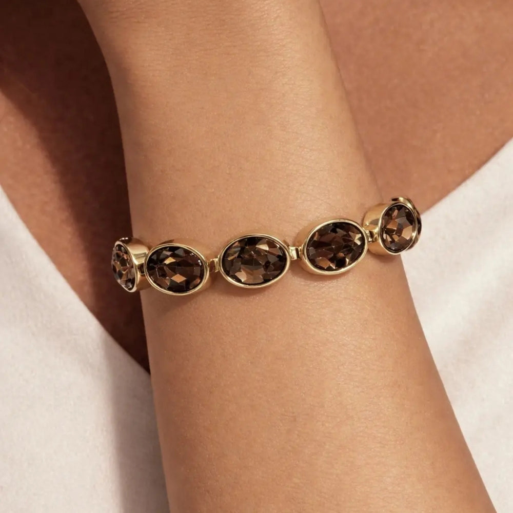 DYRBERG/KERN OPALINE SG BROWN BRACELET