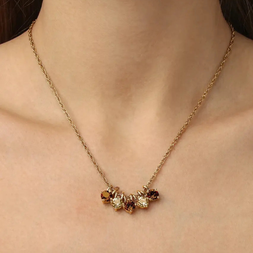 DYRBERG/KERN PHILA SG BROWN MIX NECKLACE