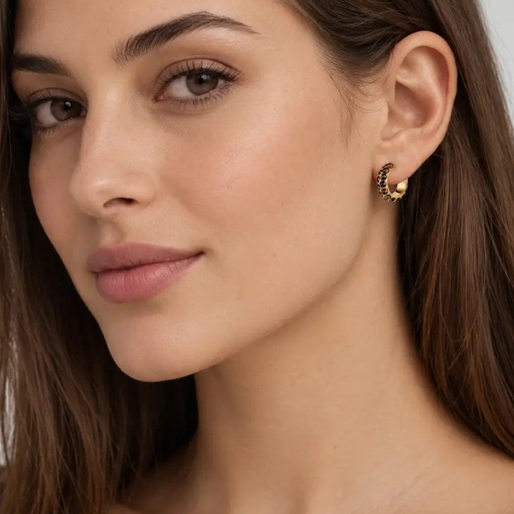 DYRBERG/KERN HEIDI  SG BROWN EARRING
