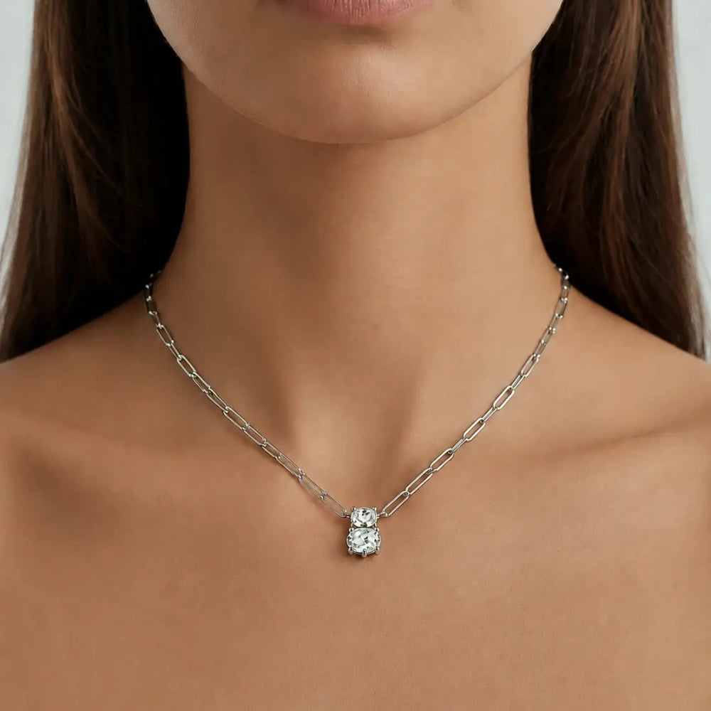 DYRBERG/KERN SERAFINE SS CRYSTAL NECKLACE