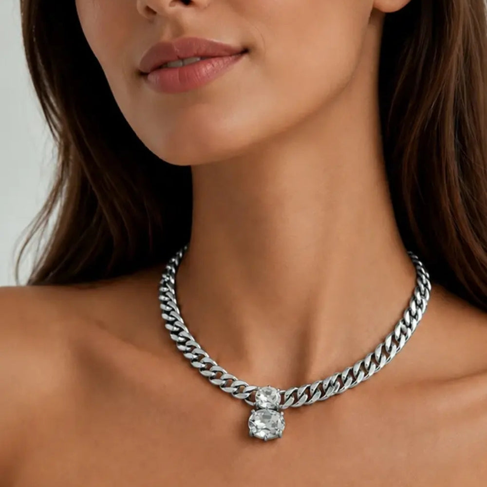 DYRBERG/KERN HOLL SS CRYSTAL NECKLACE