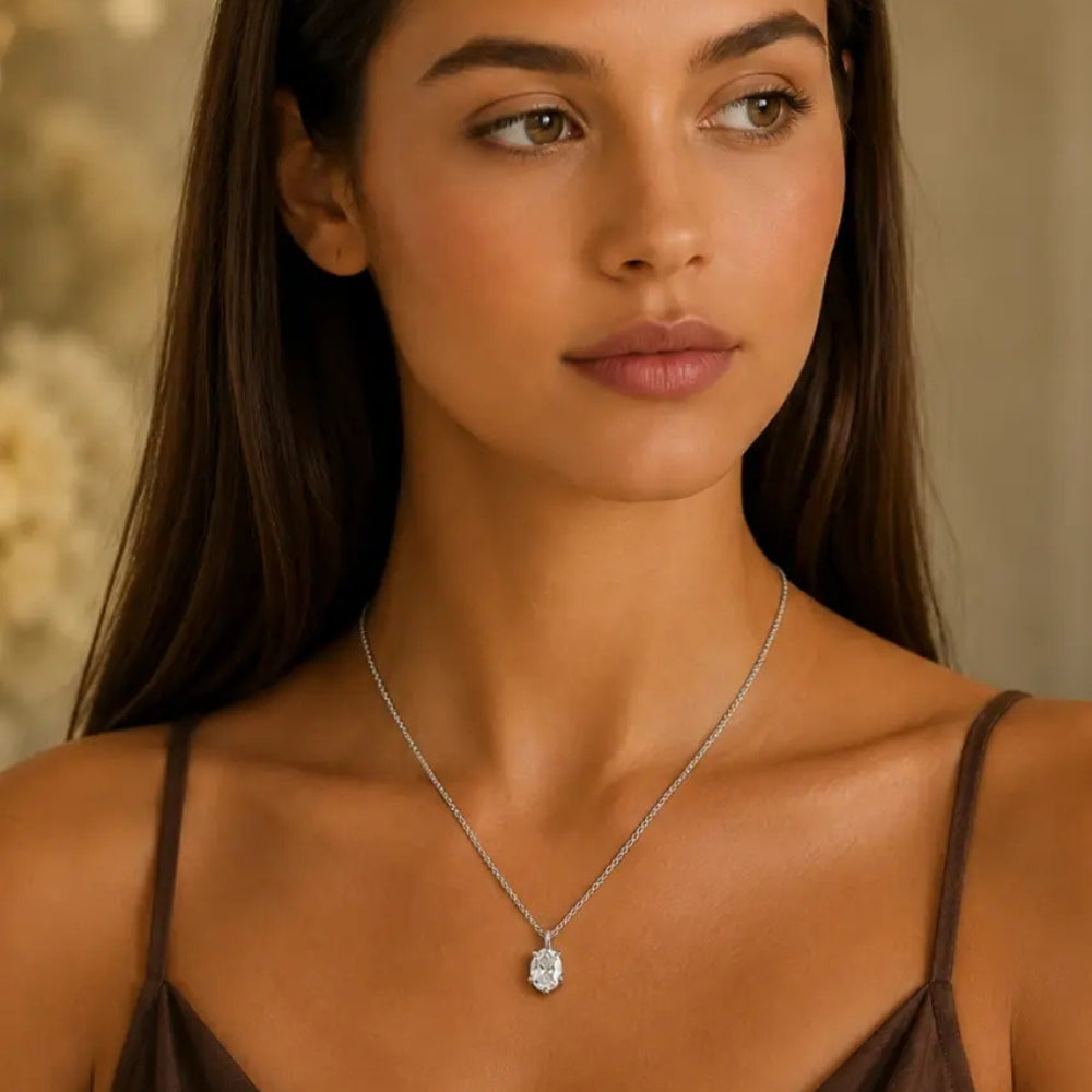 DYRBERG/KERN ORB SS CRYSTAL NECKLACE