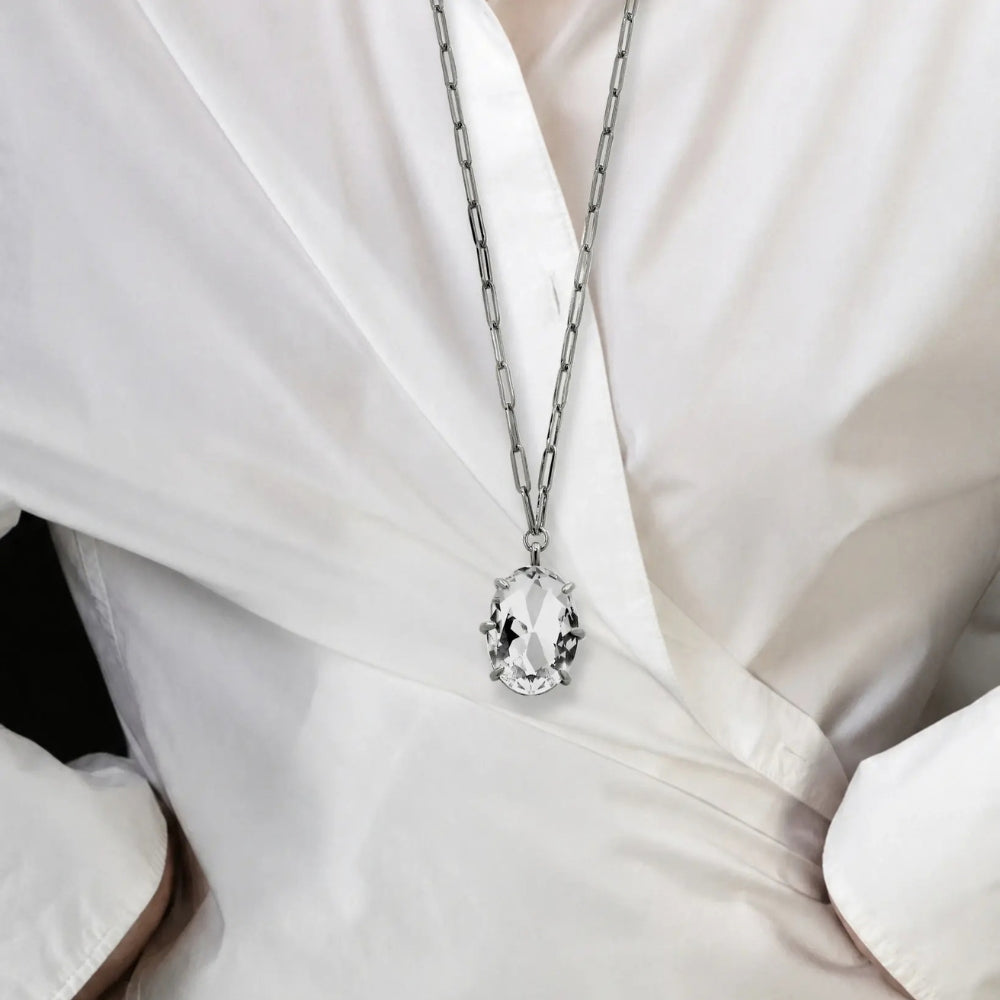 DYRBERG/KERN KALLY SS CRYSTAL NECKLACE