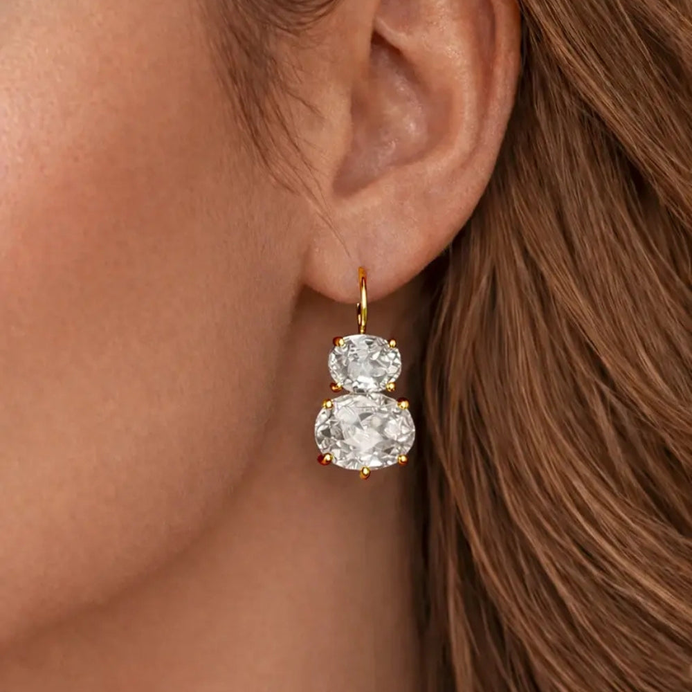 DYRBERG/KERN GLOBULE SS CRYSTAL EARRING