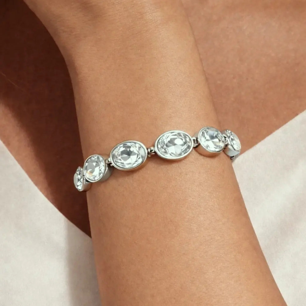 DYRBERG/KERN OPALINE SS CRYSTAL BRACELET