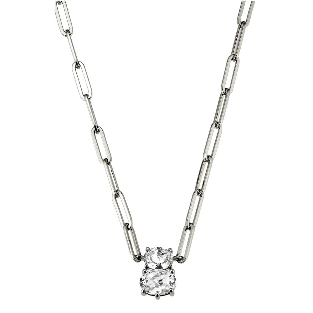 DYRBERG/KERN SERAFINE SS CRYSTAL NECKLACE