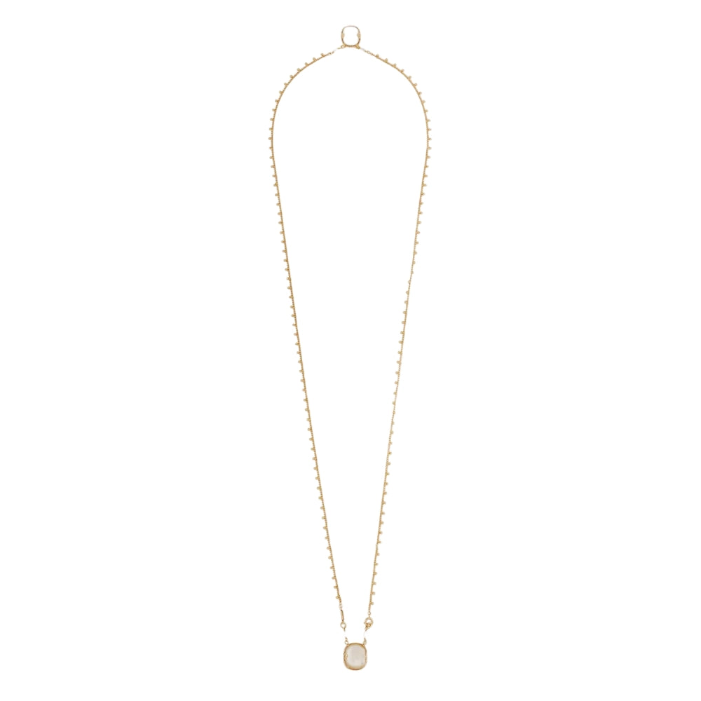 Ovo Scapular Necklace - White Mother-of-Pearl