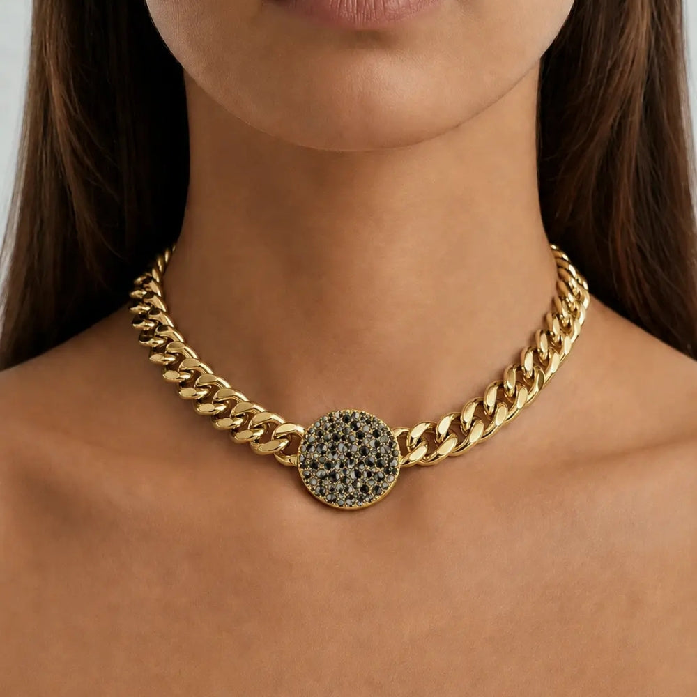 DYRBERG/KERN COSMA SG BLACK MIX NECKLACE