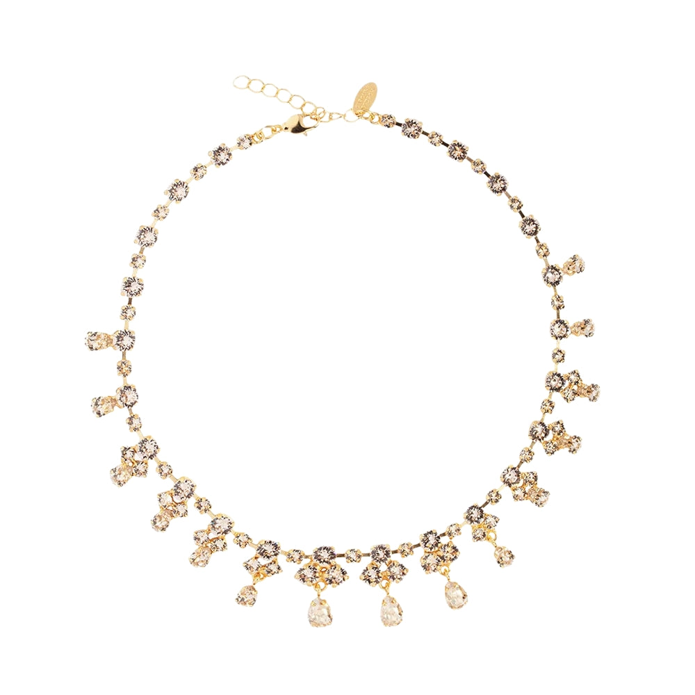 GRAND ENTRANCE NECKLACE GOLD-SILK