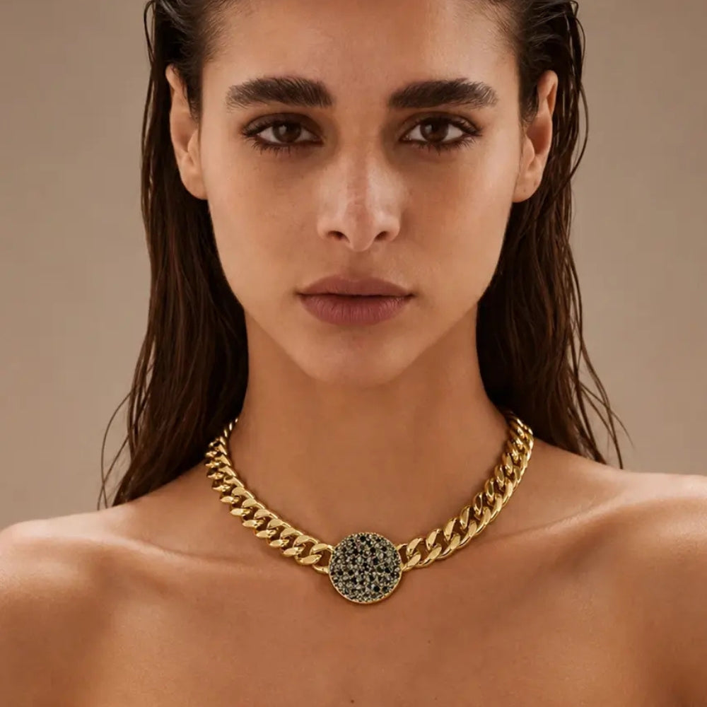 DYRBERG/KERN COSMA SG BLACK MIX NECKLACE