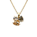 ANA NECKLACE GOLD-BLACK GOLDEN COMBO