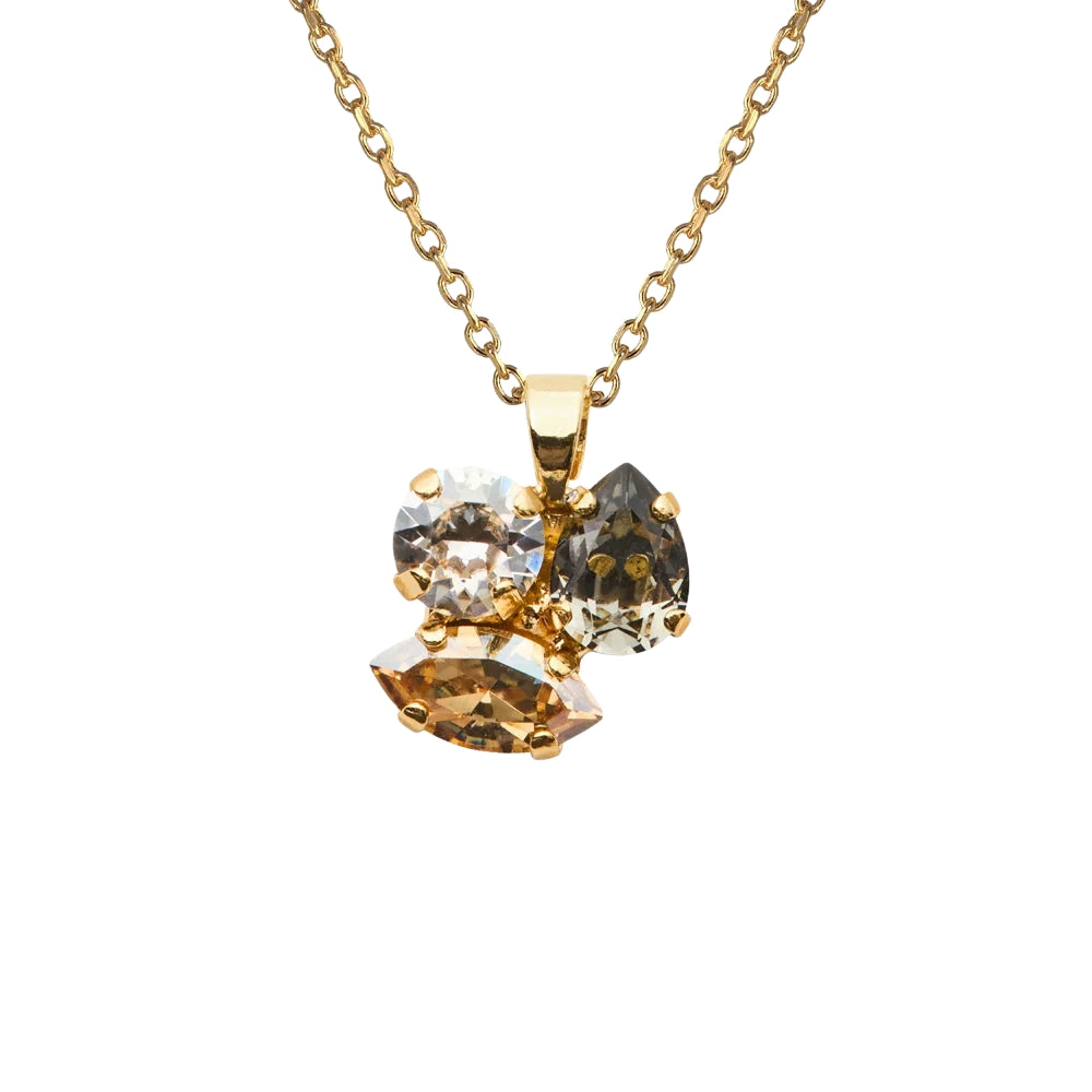 ANA NECKLACE GOLD-BLACK GOLDEN COMBO
